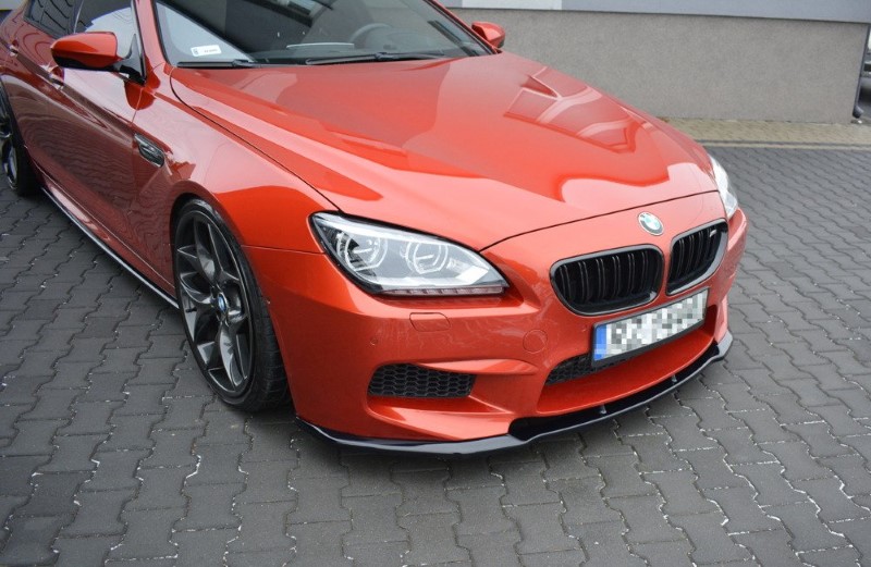 Voorspoiler passend voor BMW M6 GRAN COUPÉ Glanzend Zwart