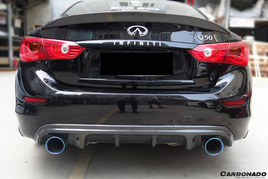 Infiniti Q50 Sedan VE Style Carbon Diffuser 2014-2017