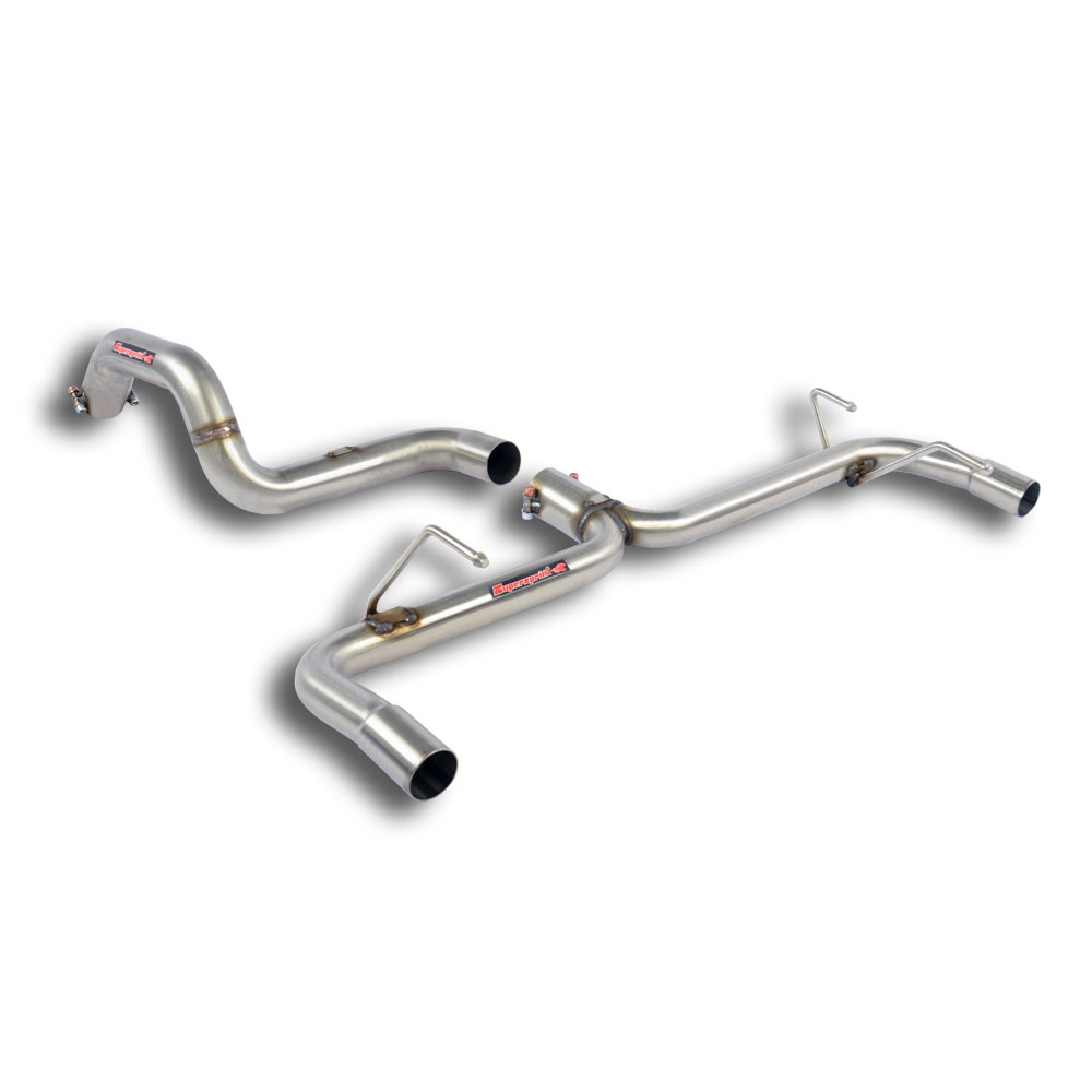 595 ABARTH 1.4T "50° Anniversario" (180 Hp) 2013 Rear pipe kit Right - Left (Muffler delete)