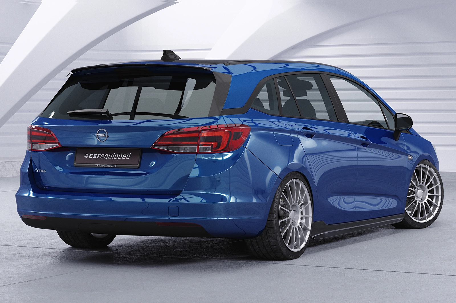Achterspoiler Opel Astra K Sports Tourer glans zwart 10/2015– van CSR Automotive