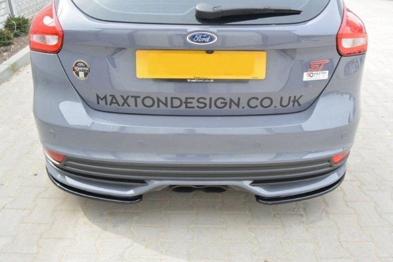 Achterzij Spoilers Ford Focus ST Mk3 FL V.2 Glanzend Zwart