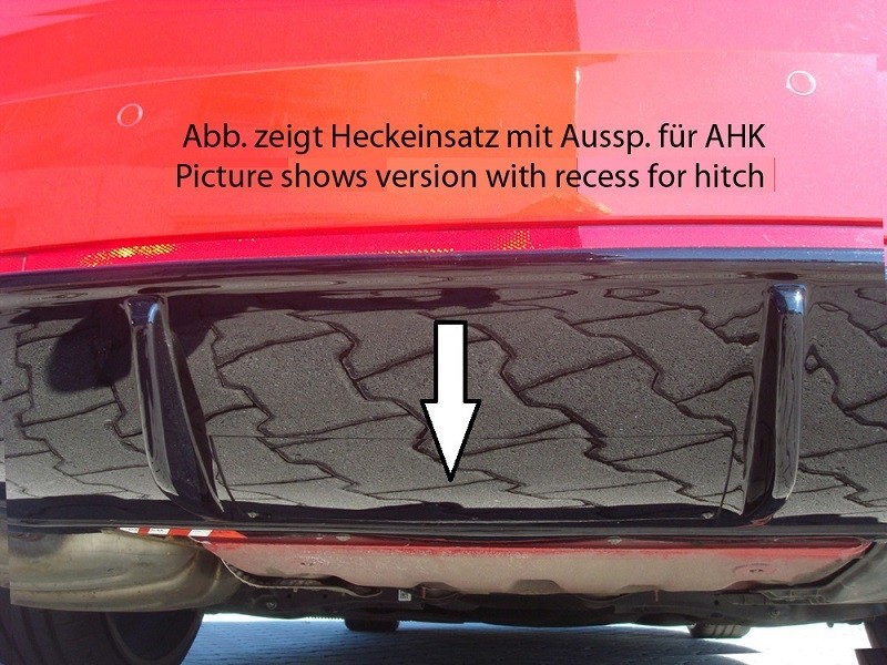 Achterbumper Diffuser Carbon-look Rieger Skoda Octavia RS 5E met trekhaak