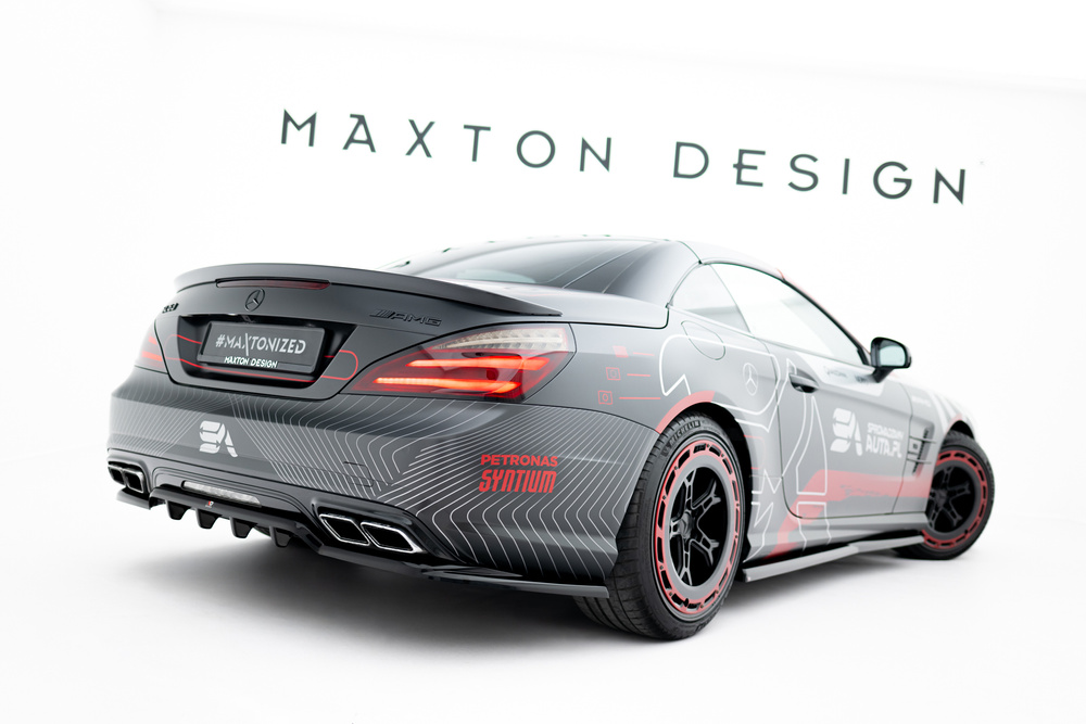 Achter Diffuser passend voor Mercedes-Benz SL63 AMG R231 Maxton