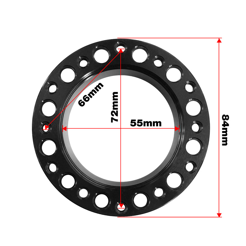 Simoni Racing Verlenger voor stuurnaven - Lengte 76mm