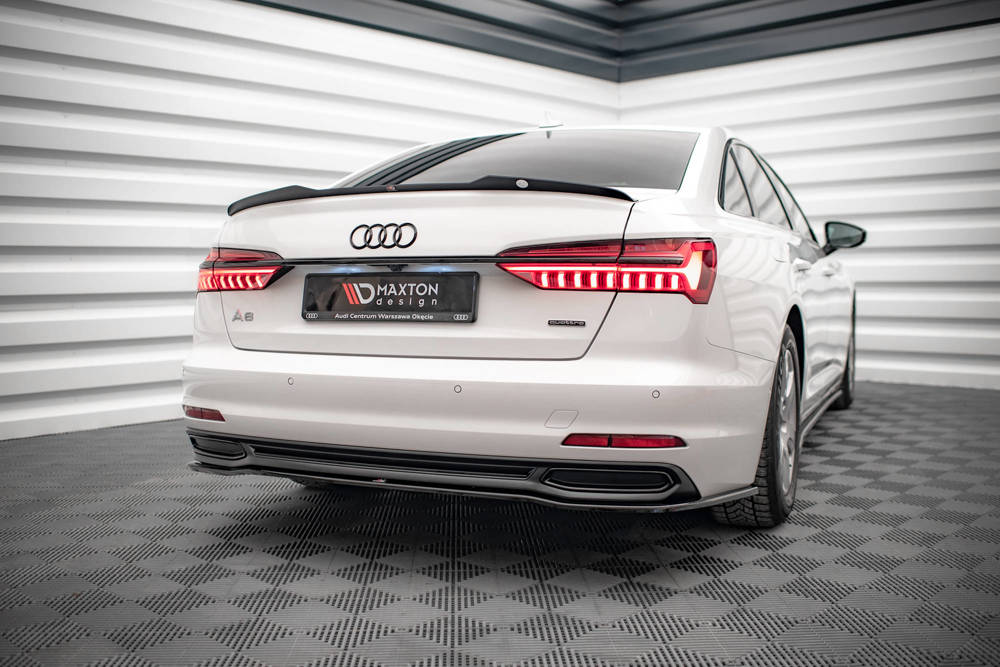 Spoiler passend voor Audi A6 C8 Maxton Glans Zwart