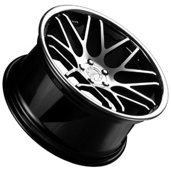 VERTINI MAGIC CONCAVE INOX BLACK MACHINED FACE 10,5x22 5x130