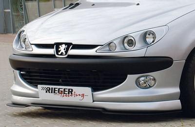 Voorspoiler Peugeot 206 Kleine voorbumper Rieger
