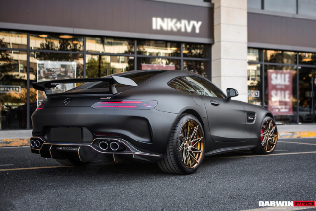 Mercedes Benz AMG GT/GTS/GTC IMP Style Deels Carbon Fiber Achterbumper met Diffuser 2015-2016