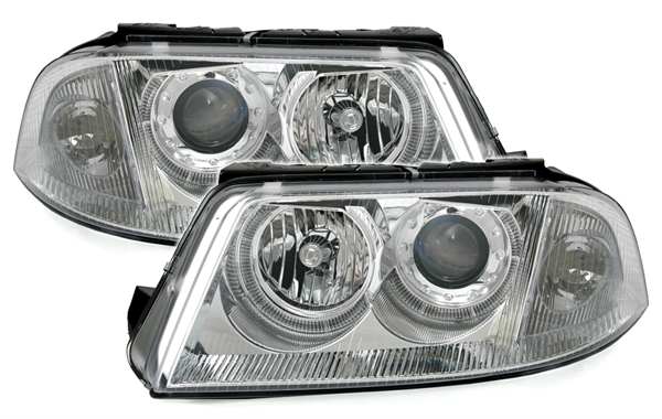 Koplampen passend voor VW Passat 3BG Angel Eyes chroom