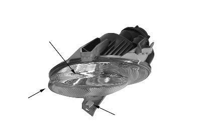 mistlamp, rechts, 05/2003-(Sport) Peugeot 206, 1998-2009