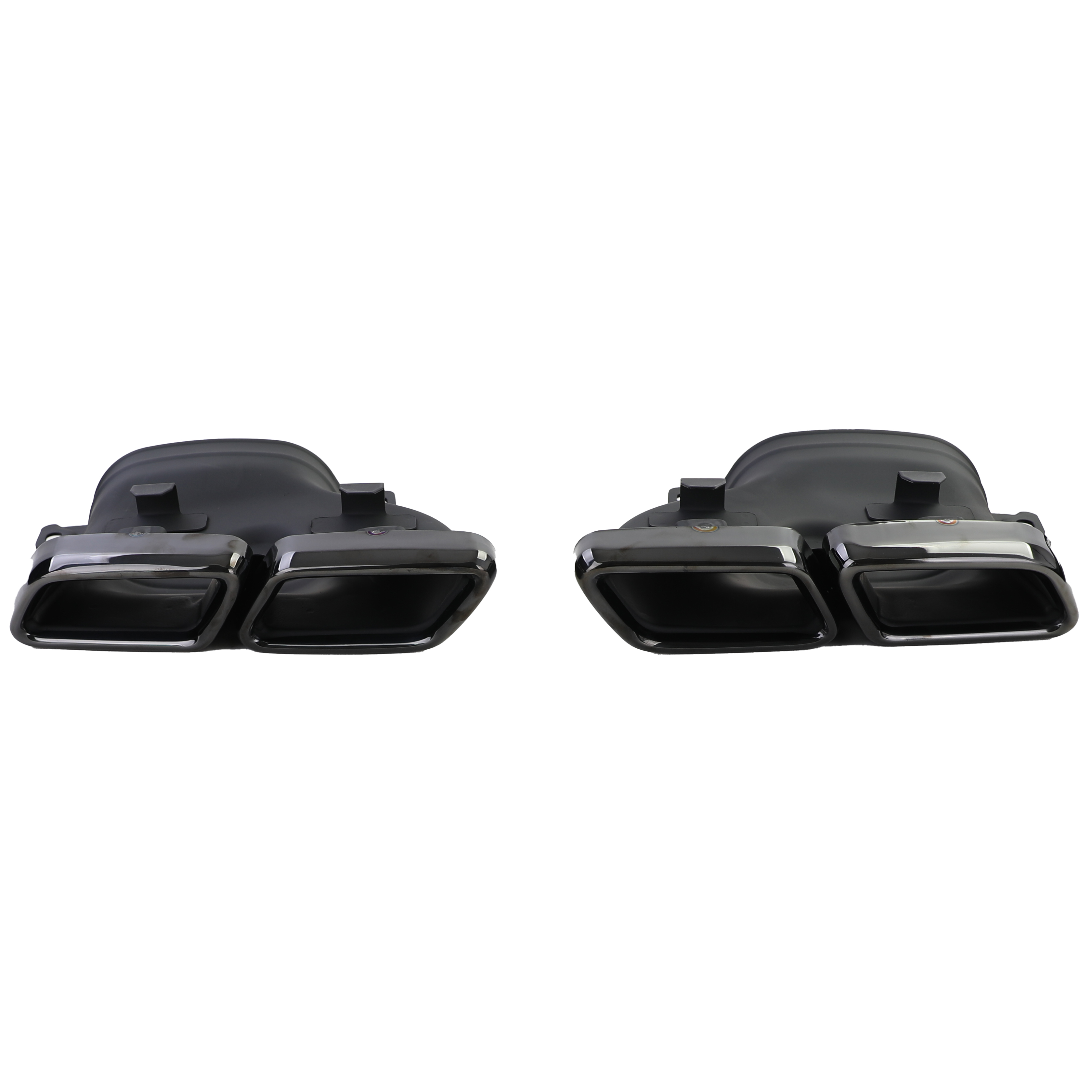 Achterbumper Diffuser passend voor Mercedes W205 C-Klasse C63 Design Glans Zwart