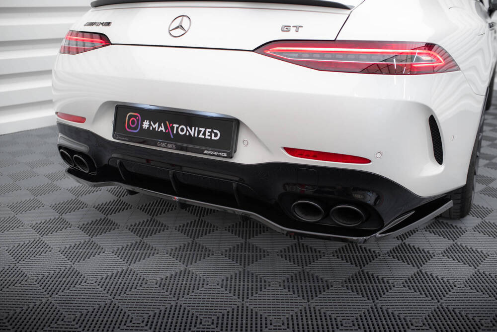 Diffuser passend voor Mercedes AMG GT43 Maxton Glans Zwart