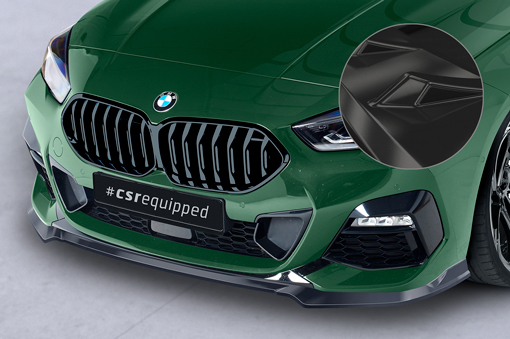 Voorspoiler passend voor BMW 2 Serie (F44) M Pakket Glans Zwart