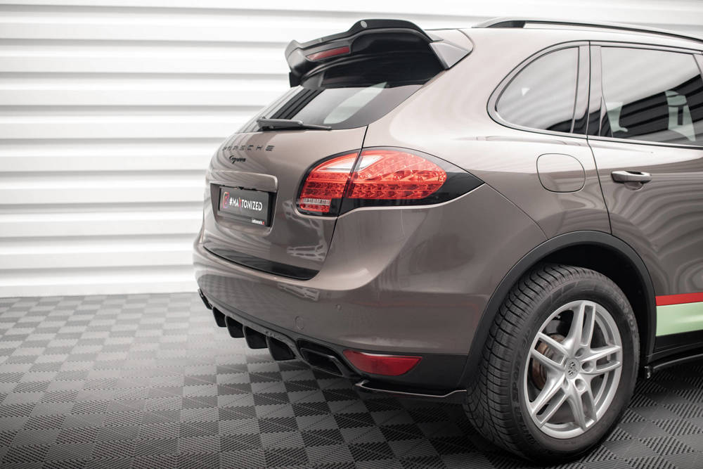 Diffuser Porsche Cayenne MK2 Maxton Glans Zwart