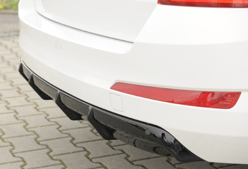 Diffuser passend voor Skoda Octavia (5E) pdc Rieger glans zwart