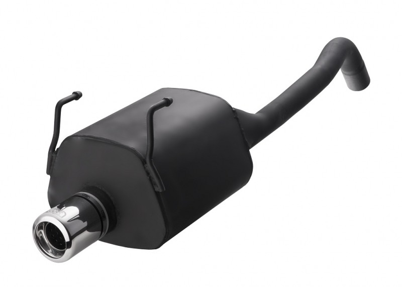 Einddemper Fiat 500 2007-2013 RVS eindstuk 100mm Rond