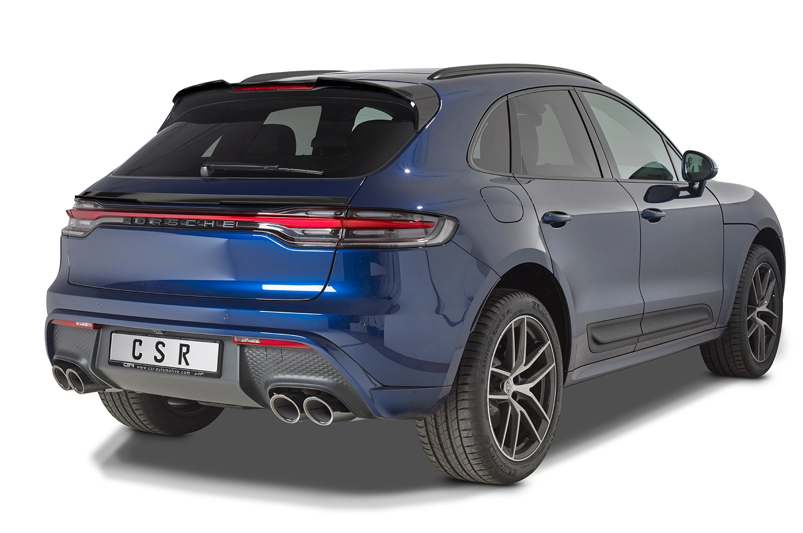 Achterspoiler Porsche Macan glans zwart