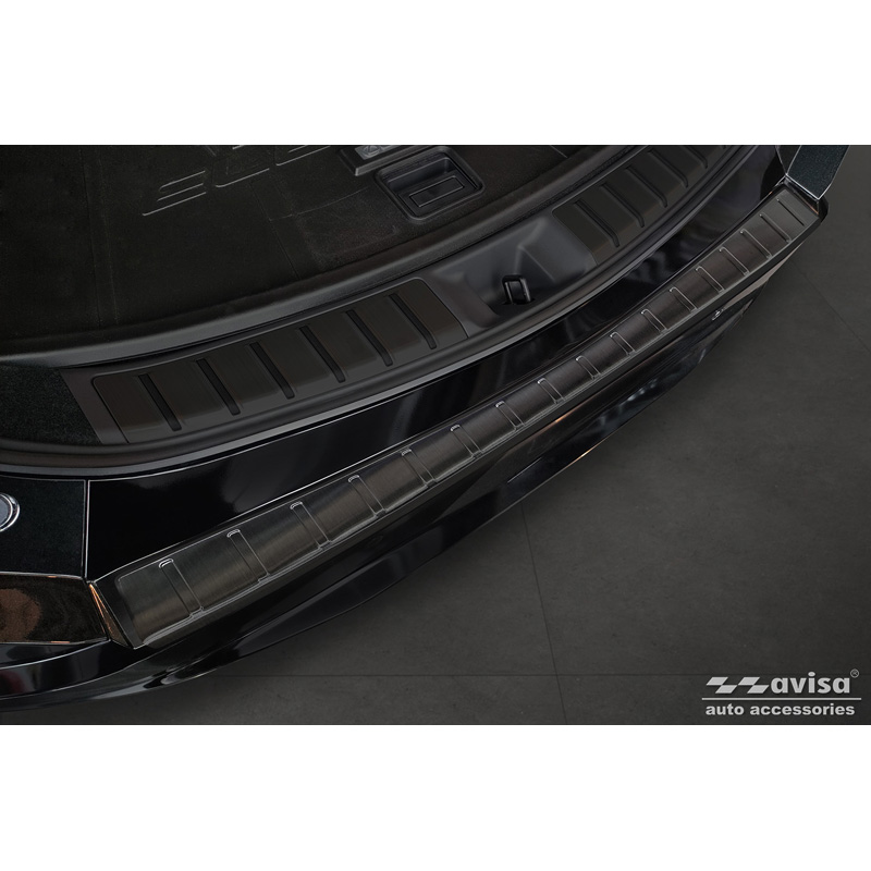 Zwart RVS Achterbumperprotector  Lexus RZ 2023- 'Ribs'