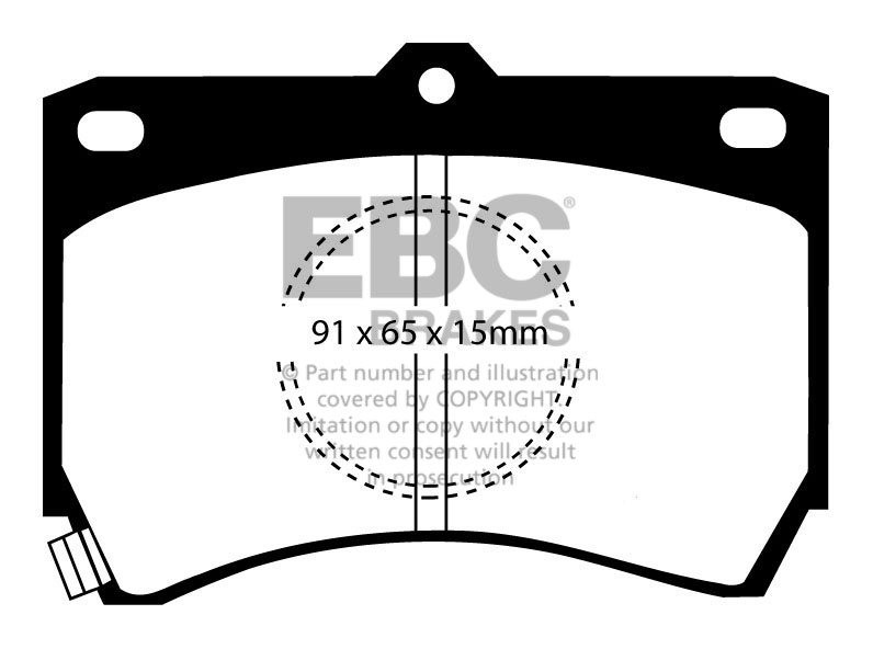 EBC Brakes Mazda 323 1.6 Station (BW1) 90-94 Remblokken voorzijd