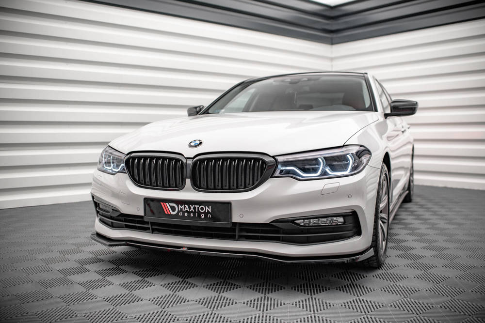 Voorspoiler V.1 BMW 5-Serie G30 Maxton Glans Zwart