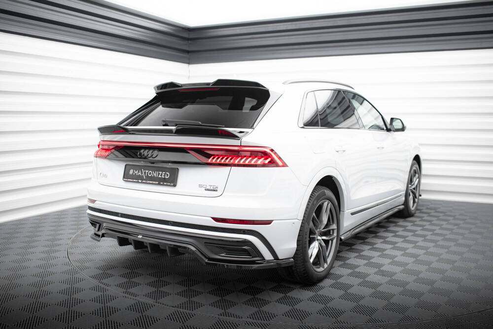 Diffuser passend voor Audi Q8 S-Line Maxton Glans Zwart