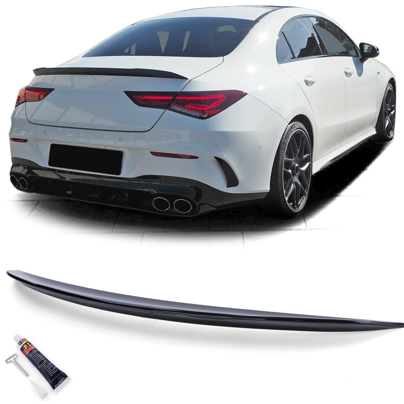 Achterklep Spoiler passend voor Mercedes CLA C118 Glanzend zwart