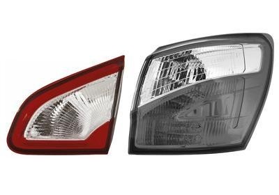 achterlicht, binnen, incl fittingdeel, rechts Nissan Quashqai, 2