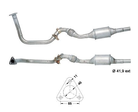 Seat CORDOBA 1.4i 1390 cc 44 Kw / 60 cv ABD Magnaflow CAT Bouwja