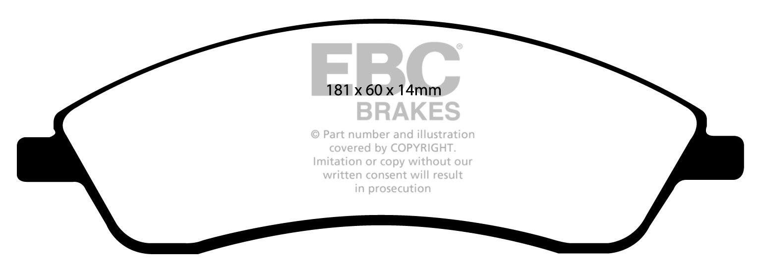 EBC Brakes CADILLAC STS 3.6 Performance Package 2005-2008 Remblo