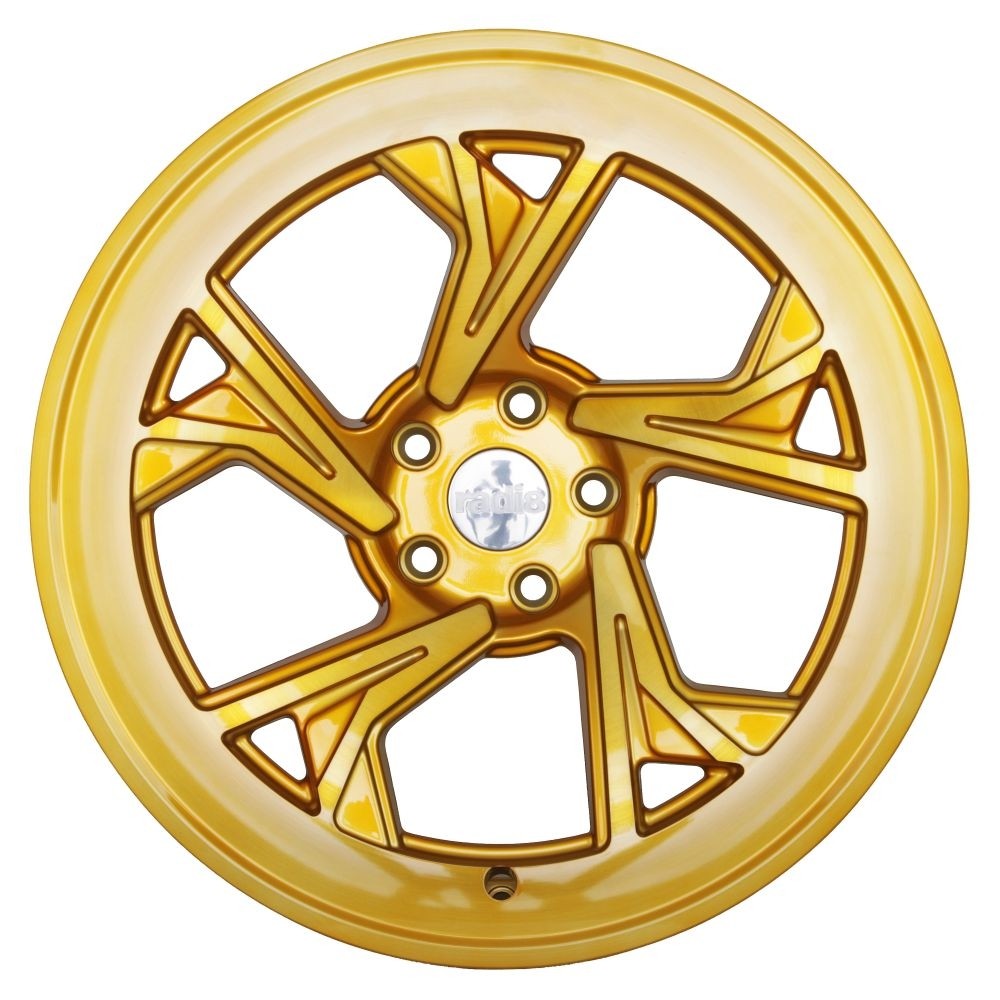 RADI8 C5 8.5/9.5x18 5x112 40 Brushed Gold 66,6 Velgen