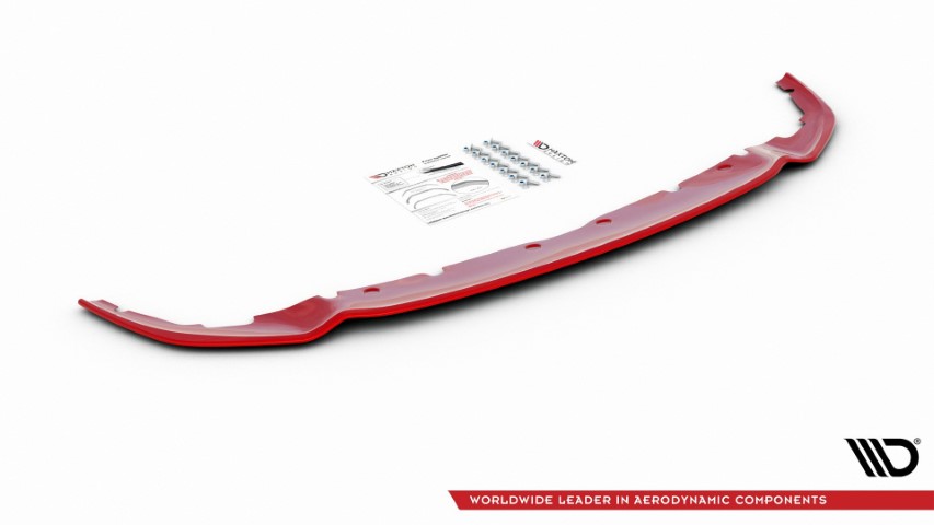 Voorspoiler passend voor BMW 1 Serie F40 M-Pack/ M135i Glans Rood V4