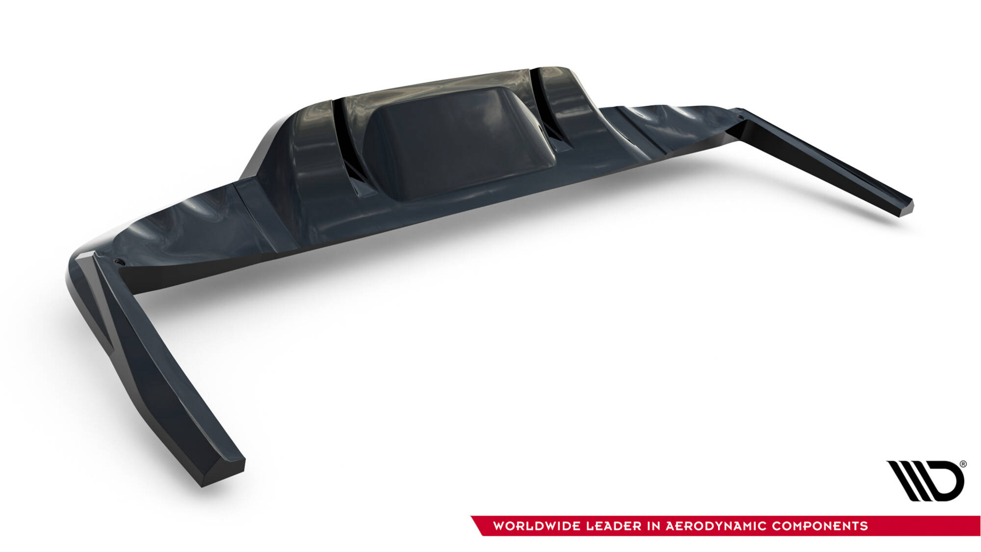 Achter Diffuser passend voor Mercedes-AMG GLC 43 X254 Maxton Glanzend zwart