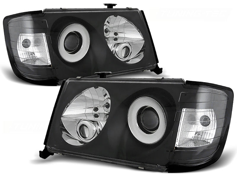 Koplampen Mercedes W124 85-93 Zwart
