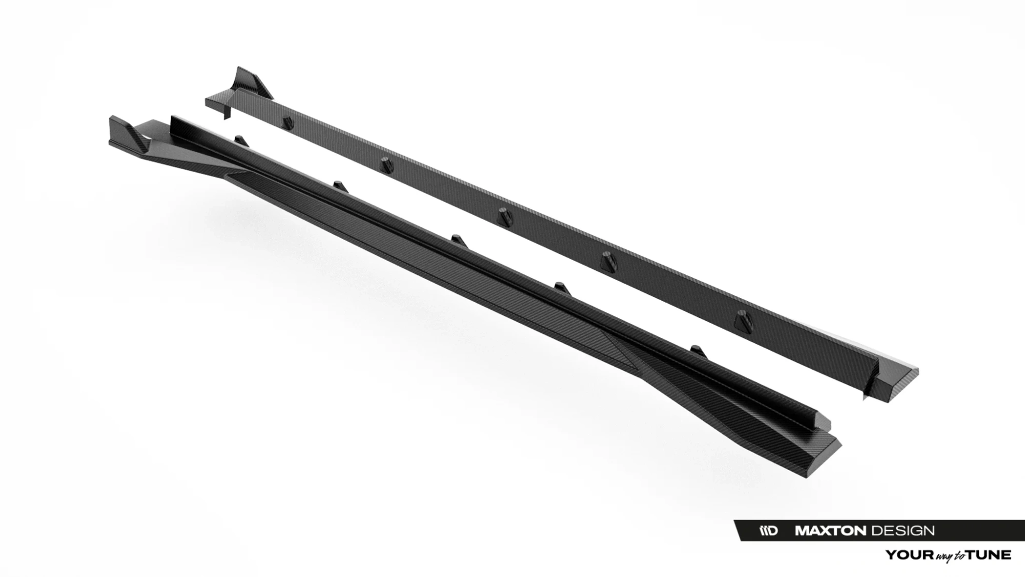 Zijskirts passend voor Audi RSQ8 Maxton Carbon