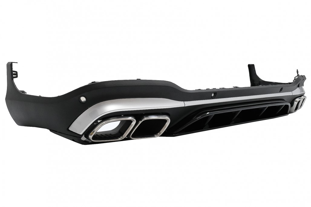Diffuser passend voor Mercedes GLC X253 (2020-..) Facelift GLC63 incl. Uitlaat Stukken