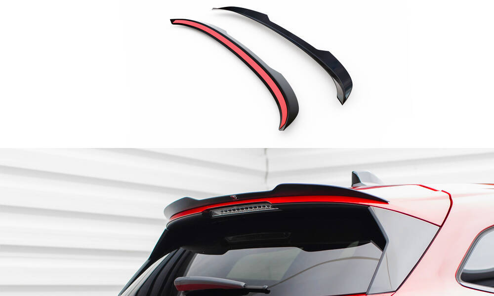 Spoiler Peugeot 308 SW Mk3 Maxton Glans Zwart