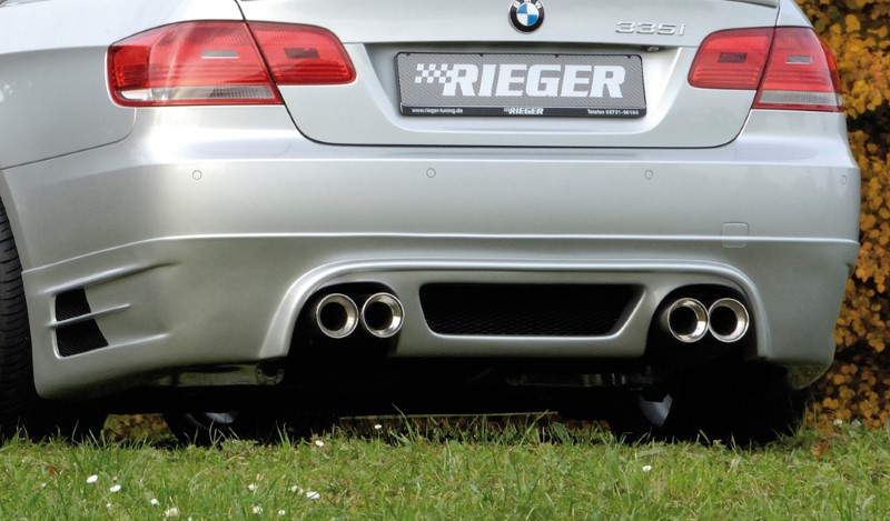 Achterbumper Diffuser passend voor BMW E92 alleen 335i Coupe Rieger
