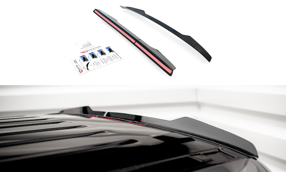 Spoiler Peugeot Partner MK3 Maxton Glans Zwart