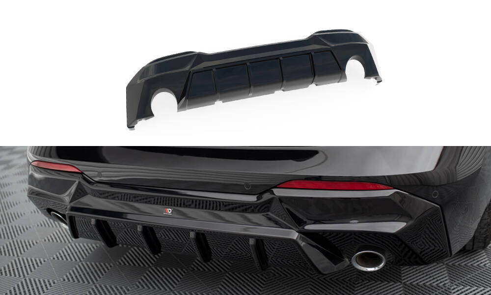 Diffuser passend voor BMW 2 Serie Coupe G42 Maxton Glans Zwart